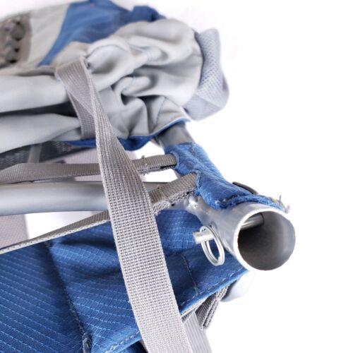 High Sierra Badger 40L Hiking Backpack Blue Gray Outdoor Travel Pack Frame - Picture 15 of 17