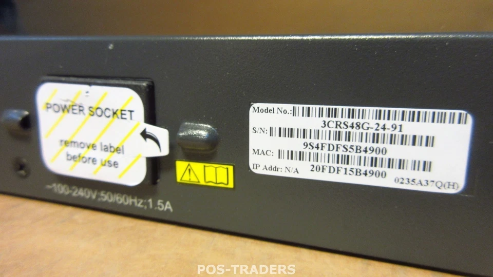 3COM 3CRS48G-24-Switch 4800G 24-Port. 24 10/100/1000 Mbps ports 91 HP JD007A - Image 4 of 4