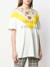 NEW Gucci OVERSIZED La Soci  t  Angelique Cotton T-Shirt XS fits like L 2019