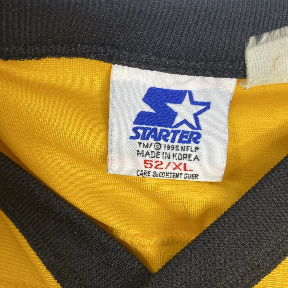 CAMISETA DE FÚTBOL AMERICANO VINTAGE DE LOS AÑOS 90 JEROME BETTIS STARTER STEELERS DORADA DE LA NFL XL 52 Foto 3 de 4