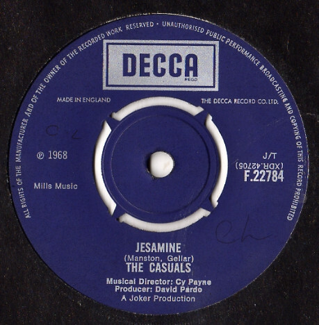The Casuals - Jesamine, 7", (Vinyl)