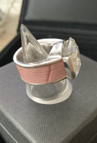 JOOP! Joop Ring Silberring NP 349,- schwer massiv Silber 925 Grösse 55 Leder - Bild 12 von 15