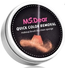 MS. DEAR Color Removal Sponge Dry Makeup Brush Quick Cleaner Sponge Brand New