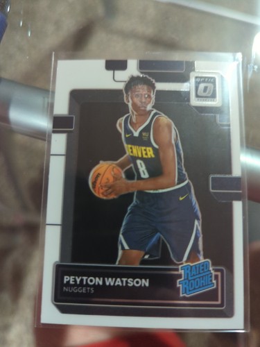 2022-23 Donruss Optic Holo Rated Rookie Peyton Watson Rookie Denver Nuggets #223