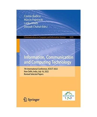 Information, Communication and Computing Technology: 7th International Conferenc