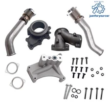 Turbo Up Pipe Kit with NON-EBPV Pedestal + Exhaust Housing For 99.5-03 Ford 7.3L