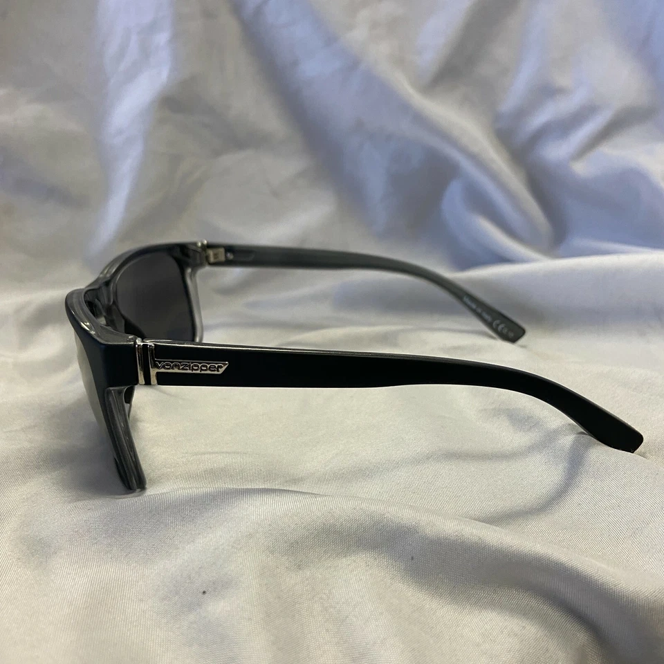 Gafas de sol Von Zipper VZ Lomax negras satinadas/plateadas lentes *NUEVA PANTALLA* Foto 3 de 4