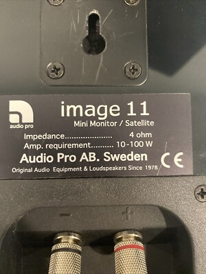 Lot Of 4 Audio Pro AB Sweden Image 11 Mini Monitor Satellite 4 Ohm