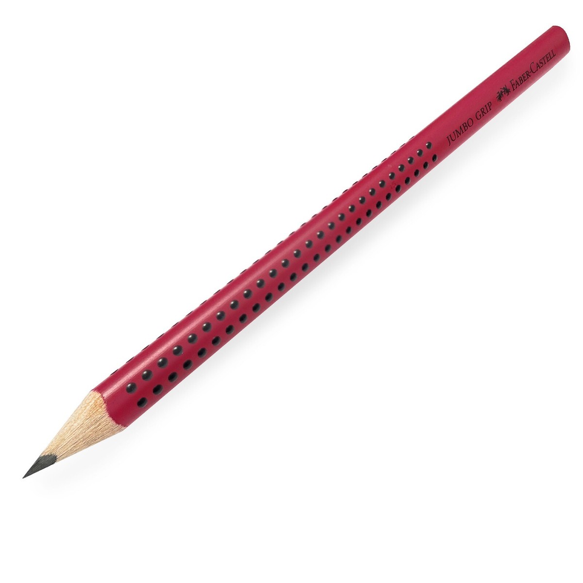 Faber-Castell Grip 2001 Gum – 5 Rode Potlooddoppen, PVC-vrij, Multifunctioneel