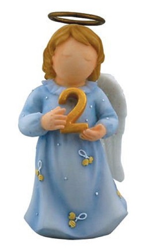 Aufwachsen Alter 2 Terraklo blau Kleid Schutzengel, 2,5 cm - Bild 1 von 2