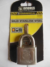 BRINKS * Commercial Grade *Solid Stainless Steel* Free  Shipping