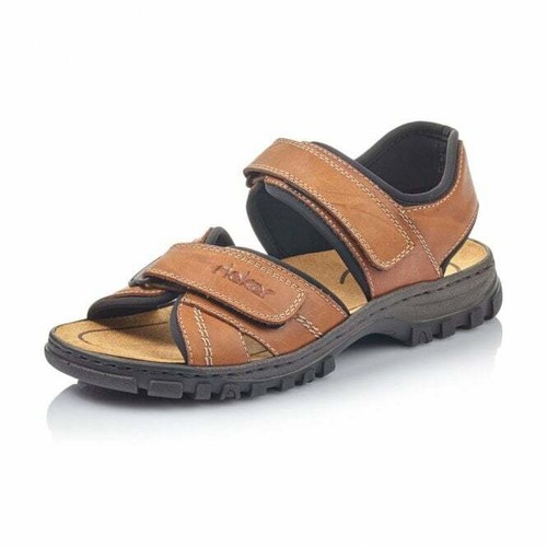 RIEKER MENS BROWN SANDALS SHOES 5051 - Picture 2 of 7