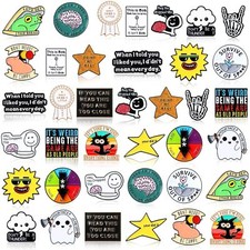 40 Pcs Funny Enamel Pins for Backpacks Sarcastic Cute fun Pins Bulk Silly Coo...