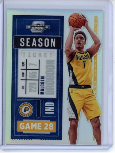 2020 Contenders Optic #8 Malcolm Brogdon Silver Prizm