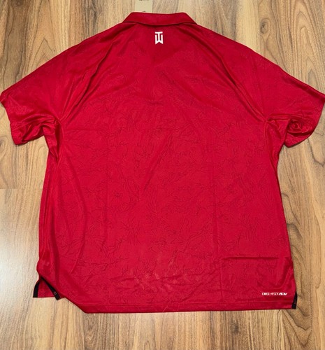 NWT Nike TW Tiger Woods Men's Dri-FIT ADV Golf Polo Red 2XL XXL DX6092 687 RARE - Picture 5 of 10
