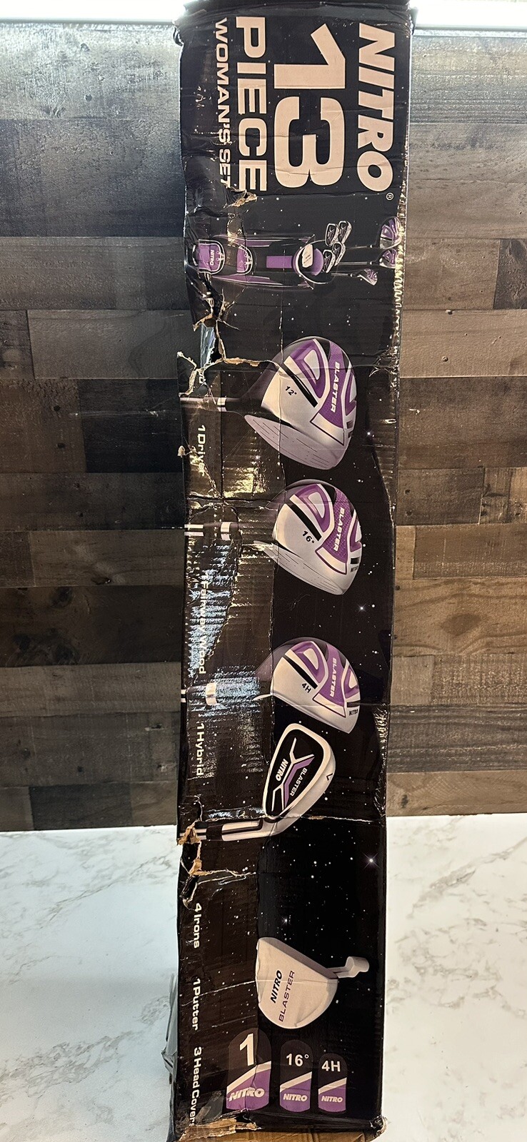 NOB Nitro Golf Club Complete Set, Ladies, 13Piece Titanium Complete