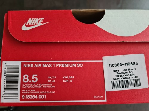Nike Air Max 1 Premium SC Jewel Black 