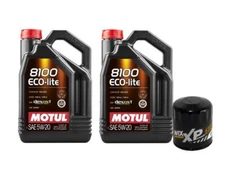 Motul + OEM Engine Oil Change Kit (5W20) (10 Liter) (ECO-LITE 8100)