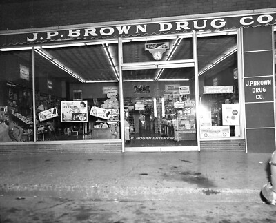 1954 Velvet Ice Cream Signs J.P. Brown Drug Co. Nashville TN 8X10 Photo F60