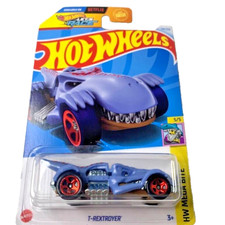 HOT WHEELS 2024 T-REXSTROYER BLUE 114/250 HTD40 LETS RACE NETFLIX SHOW SEALED