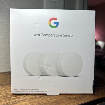 Google Nest Temperature Sensor - Smart Home Thermostat Sensor (3 Pack) NEW