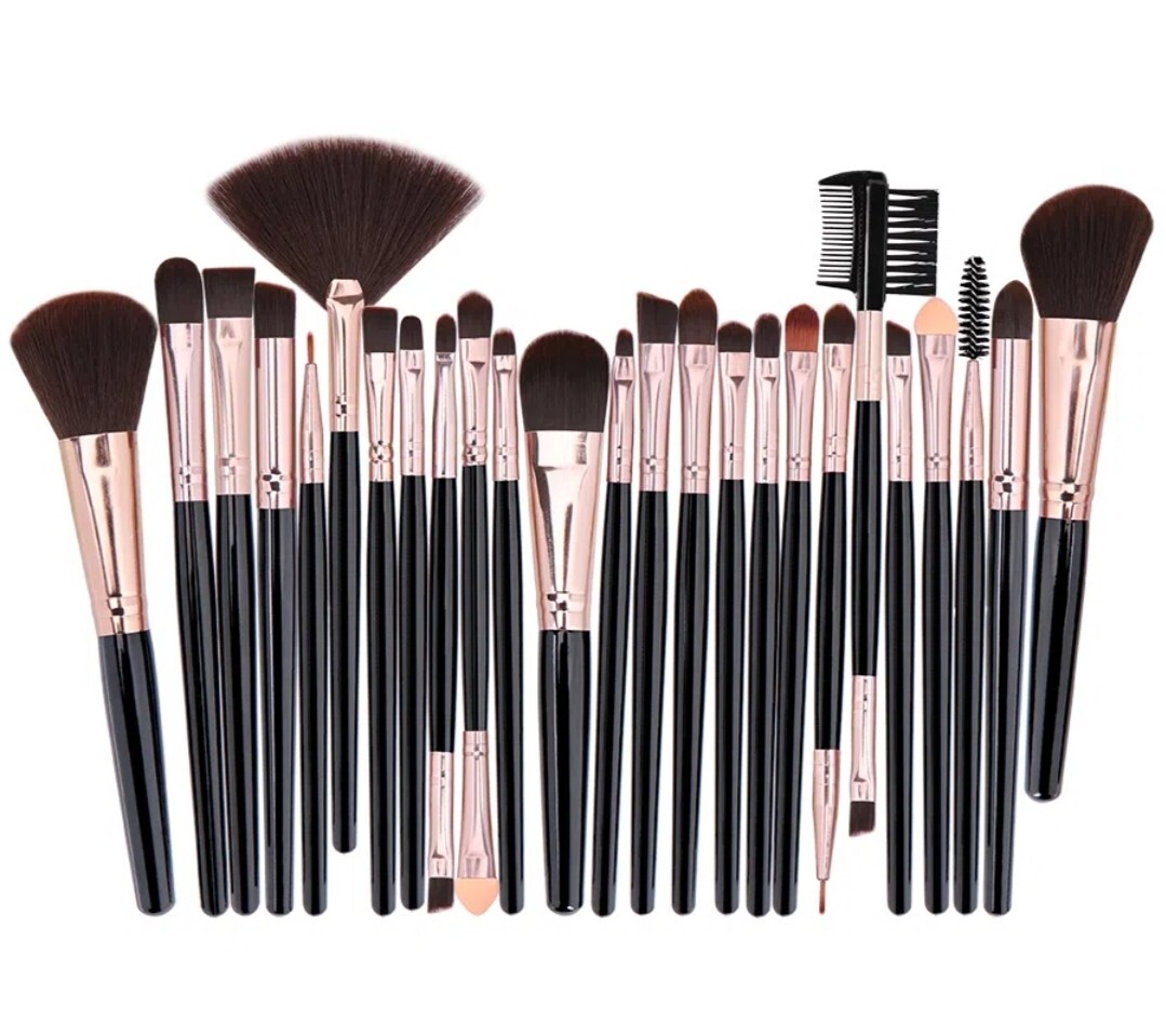 Makeup Brush Set Cruelty Free Nylon Foundation Blush Oval Angled