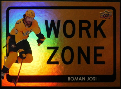 2021-22 21/22 Upper Deck Work Zone WZ-27 Roman Josi Nashville Predators