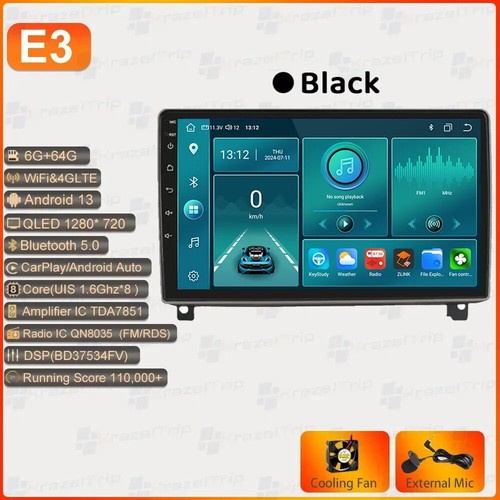 8 Core QLED Car Radio Stereo for Peugeot 407 2004- 2011 CarPlay Android Auto DSP - Picture 28 of 42
