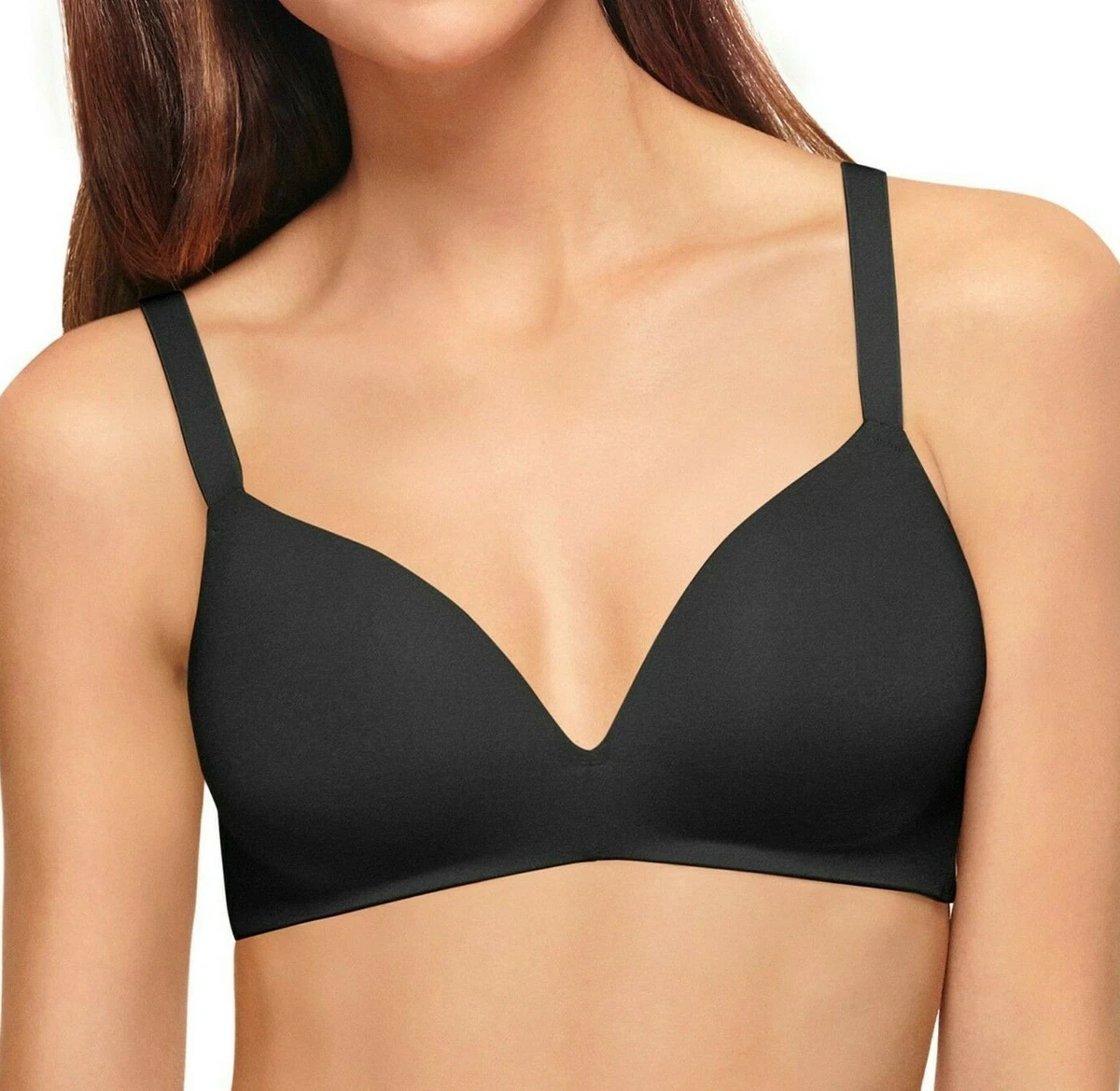 NEW WACOAL 'Ultimate Side Smoother' Wireless T-Shirt Bra 34 DD Black $65  #852281