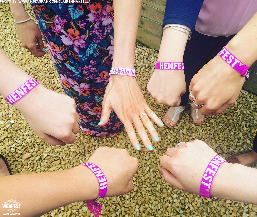 HENFEST Hen Party Wristbands Hen Do Bracelets Festival Hen Party
