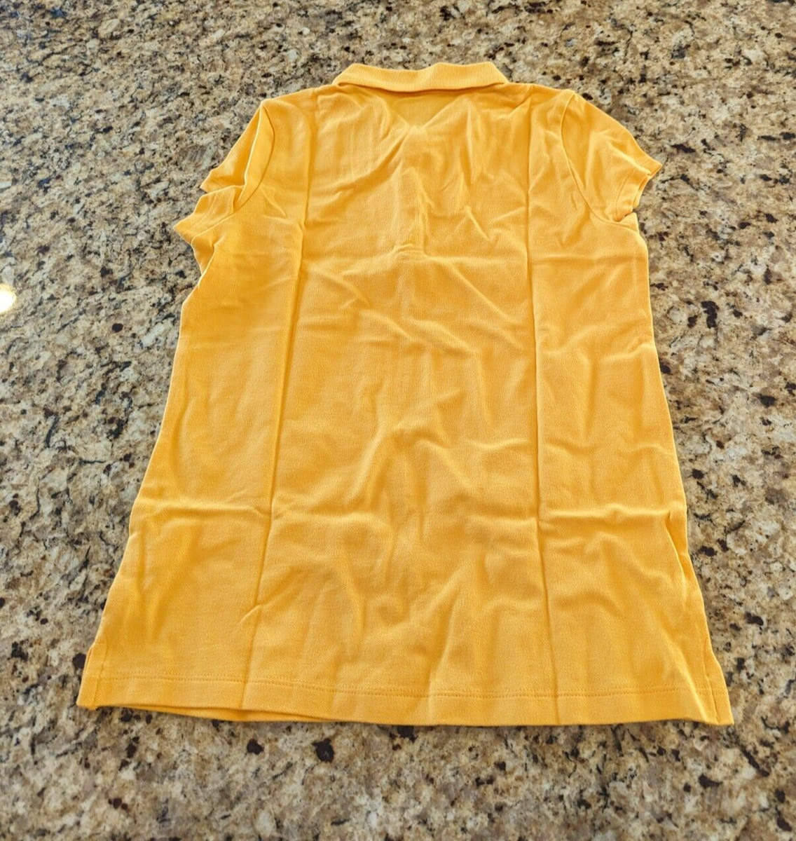 Children's Place s Uniform Pique Polo Short Sleeve Shirt Yellow
