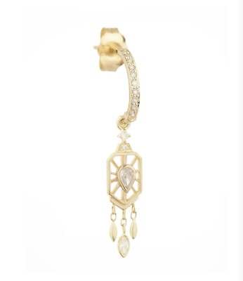 Celine Daoust 14k Yellow Gold Diamond Dream Maker Single Earring $1190 New