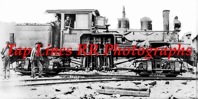 Meadows Co #693 Altapass NC um 1917 Shay Lima #1876 3' Gauge Neu 5x8 Foto