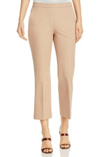 Eileen Fisher Organic Cotton Stretch Cropped Pants Brown NWT 188