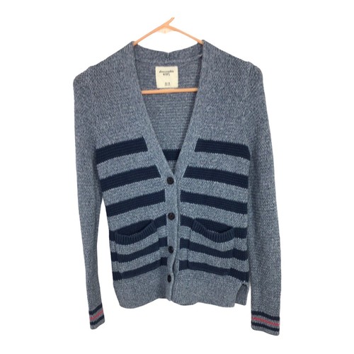 Girl's Abercrombie Kids Chunky Cardigan Sweater Sz 15/16 Striped Casual - Bild 4 von 4