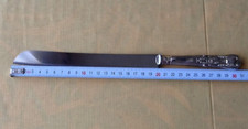 scharfes Tortenmesser mit S&auml;geschliff Griff verziert versilbert gro&szlig; 31 cm L&auml;nge