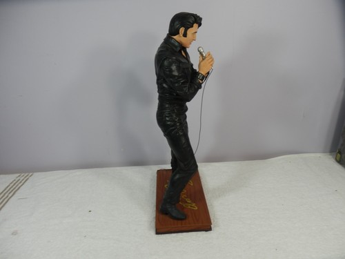 Rare Elvis Presley '68 Comeback Special Bradford Exchange 2008 Statue Figure 18" - Picture 3 of 9
