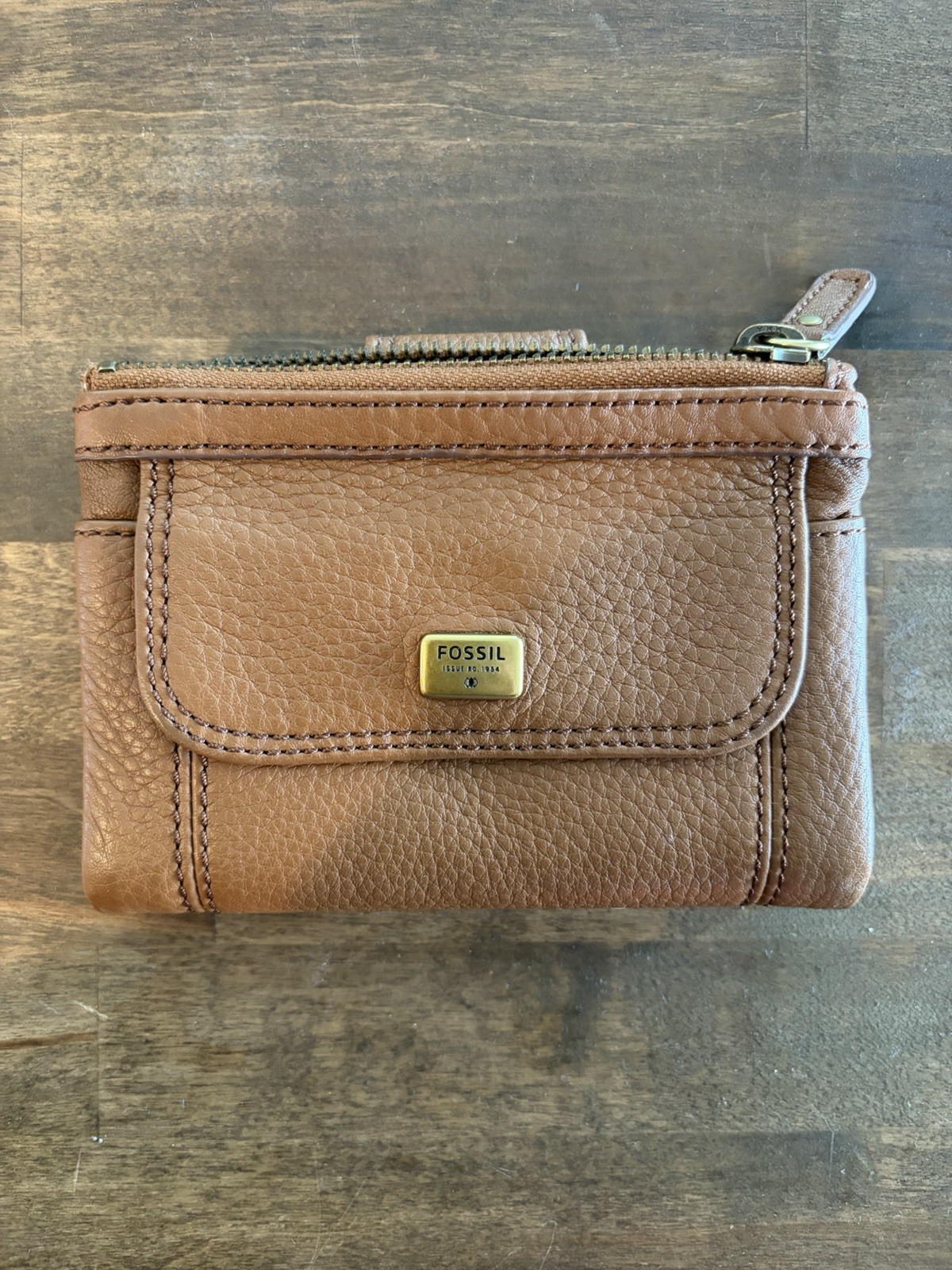 Brown Multi Pocket Fossil Wallet - image 1