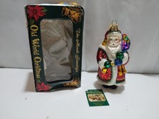 Old World Christmas Victorian Father Christmas Glass Ornament OWC 6" 2001 W/box