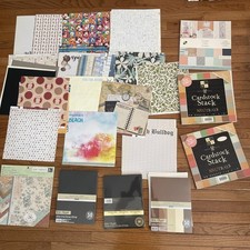 scrapbooking paper craft supplies lot