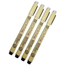 Pigma Micron 05 Black Pen 0.45mm Line Width Pack of 4 05