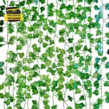 3 Pack (21Ft) Fake Ivy Garland Artificial Fake Vines Leaf Flower Balcony Décor O