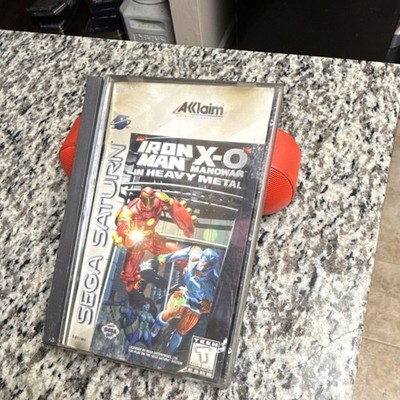 Acclaim Iron Man / X-O Manowar Heavy Metal Sega Saturn Action Manual Included T 