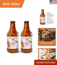 40 Oz Pack of 2 Roasted Pineapple  Habanero Gourmet Sauce for Versatile Dishes