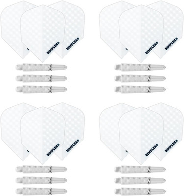 Darts 4 x Sets Dimplex Dart-Schäfte und Dimplex-Dart-Flights   12 Dart-Schäfte,