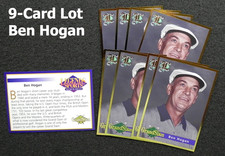 BEN HOGAN  2001 Gold Foil LEGENDS Grand Slam _ 9-Card Lot