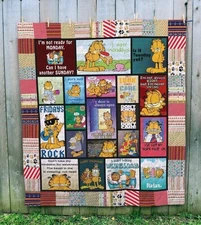 Comfort With Garfield 3D Quilt Blanket Fan Made All Season
