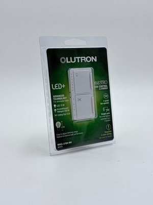 Lutron Maestro Fan Control and Light Dimmer MACL-LFQH-WH-White- brand new !!!!!!