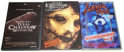 Texas Chainsaw Massacre - Leather Face 1-3 (DVD) Trilogy Komplett. FSK 18 UNCUT