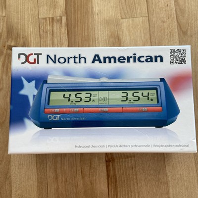 DGT North American Professional Chess Clock Digital Multiperiod Delay Blue Timer